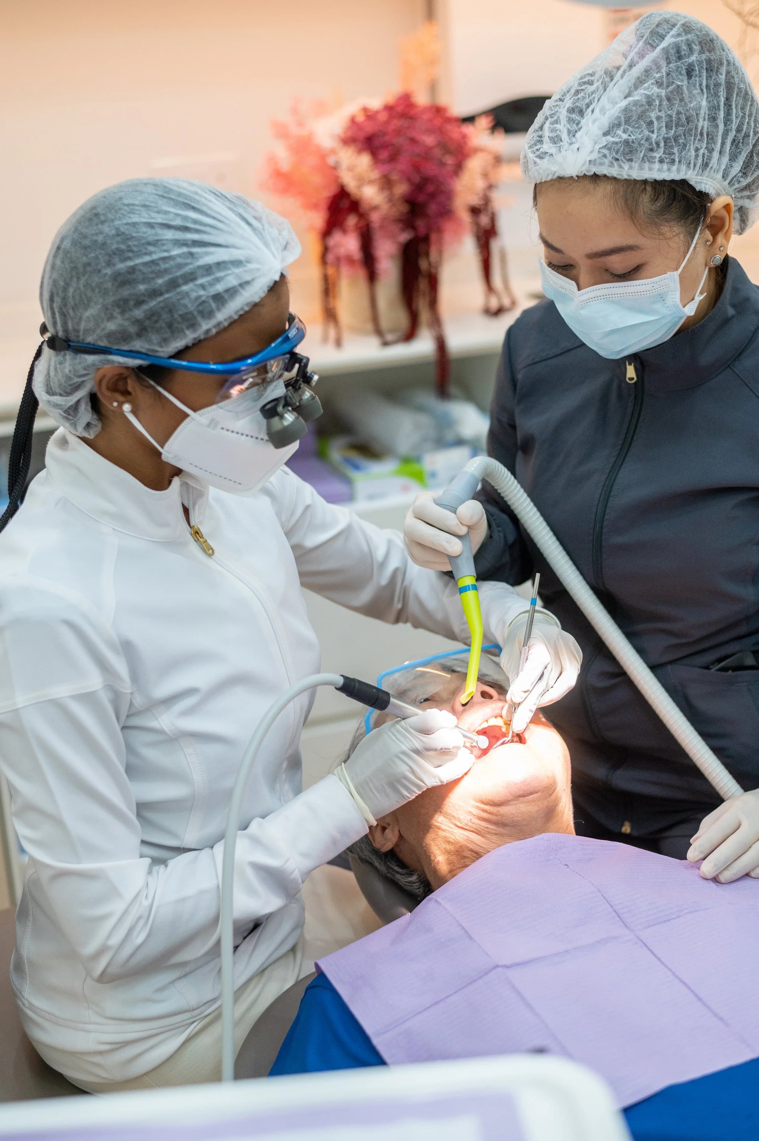 Instruments used for root canal treatment under magnification at Align Dental Surgery