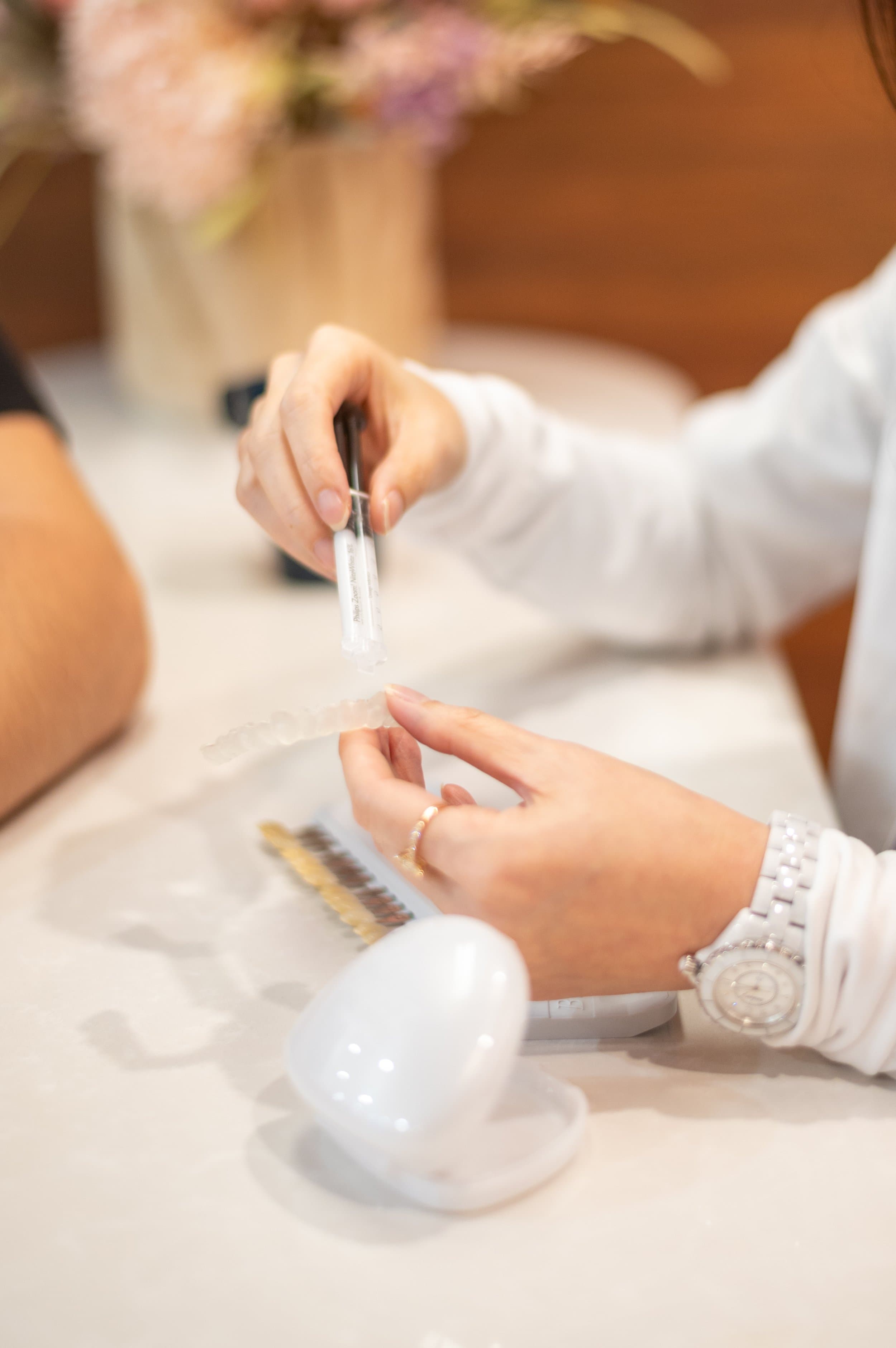 Custom take-home teeth whitening trays prepared at Align Dental Surgery