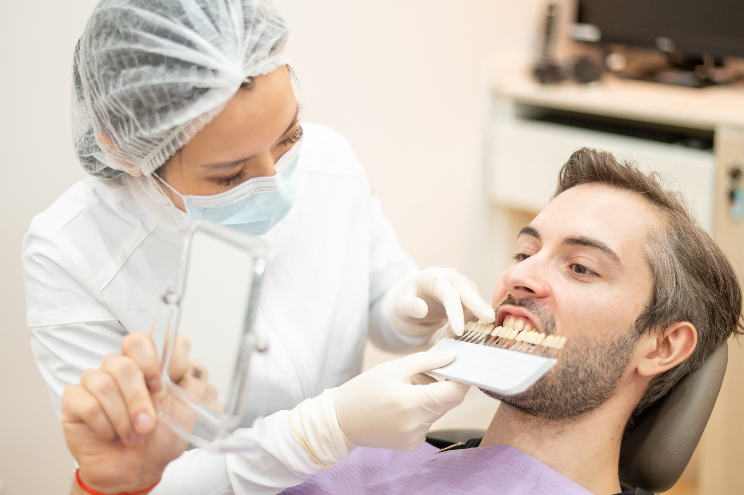 In-clinic Philips Zoom LED teeth whitening in progress at Align Dental Surgery