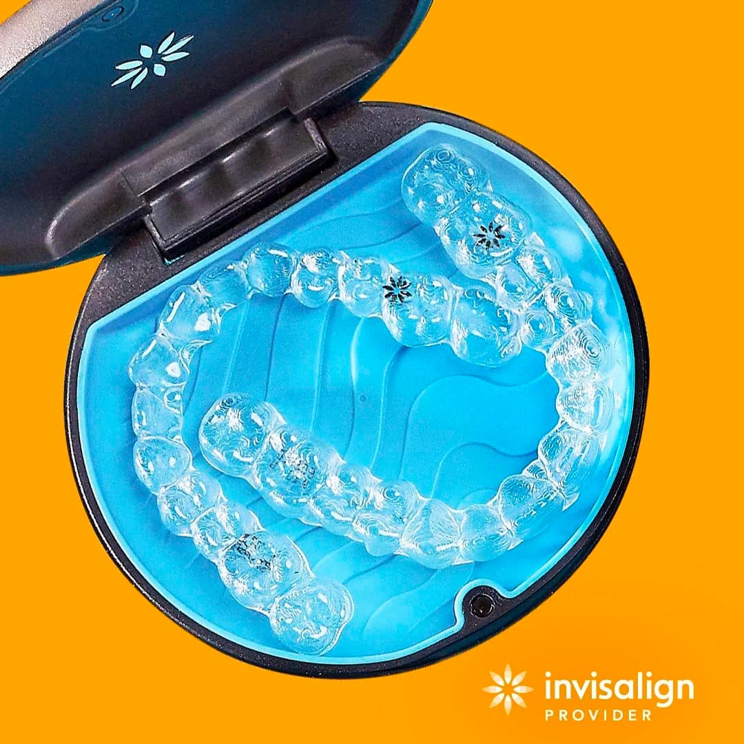 Invisalign Palatal Expander stored in its case at Align Dental Surgery